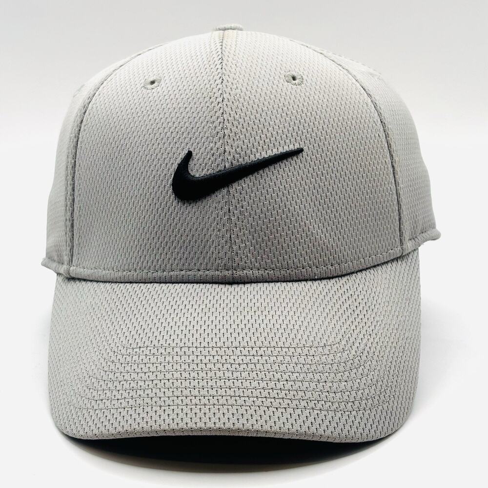 NIKE Legacy91 Dri-Fit Adjustable Unisex Gray Baseball Golf Cap Hat One Size
